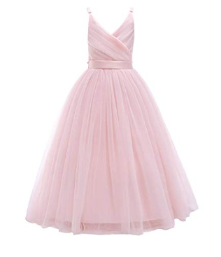 Girls Lace Bridesmaid Dress