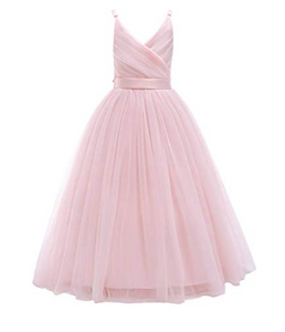 Girls Lace Bridesmaid Dress