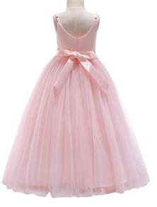 Girls Lace Bridesmaid Dress